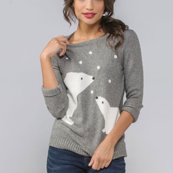 Cute polar bear Christmas pullover - Picture 4 of 4